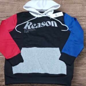 Reason Hoodie Men's Red White And Blue